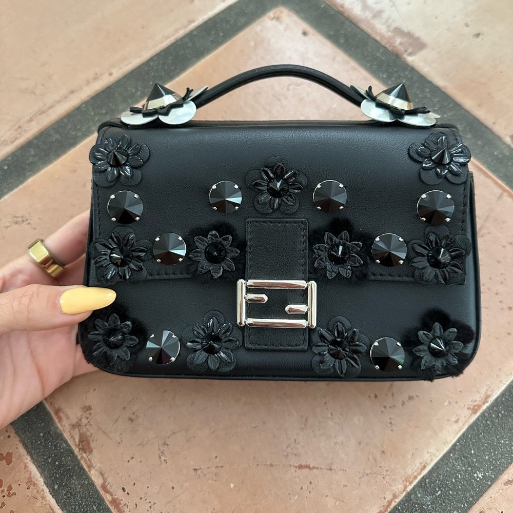 Gorgeous FENDI Baguette Micro Double-Sided. Mini bag.
